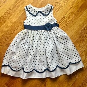 Designer Girls Polka Dots Dress Size 5
